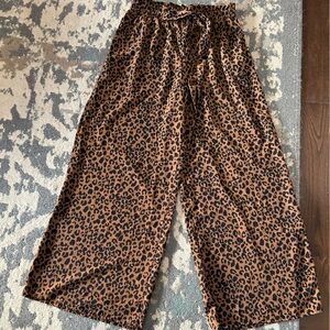 Cheetah print, dress pants